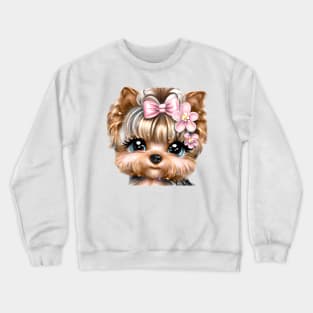 Cute Baby Yorkshire Terrier Crewneck Sweatshirt